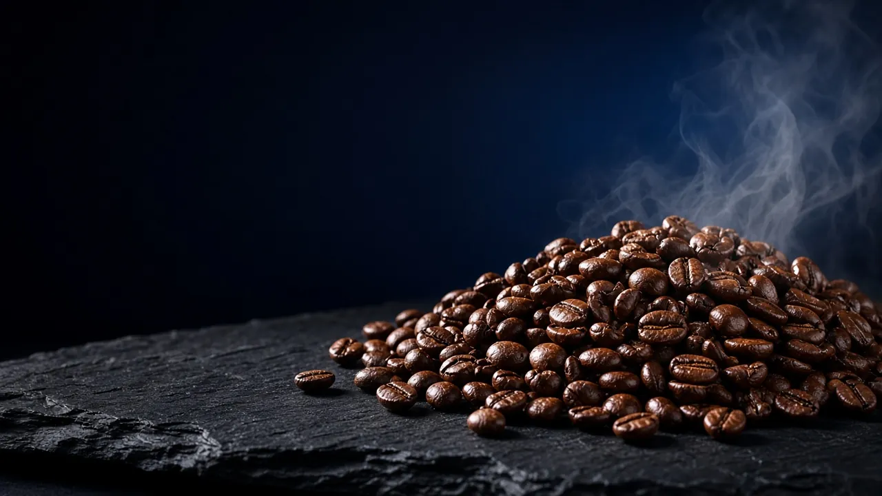 Roasted coffee beans